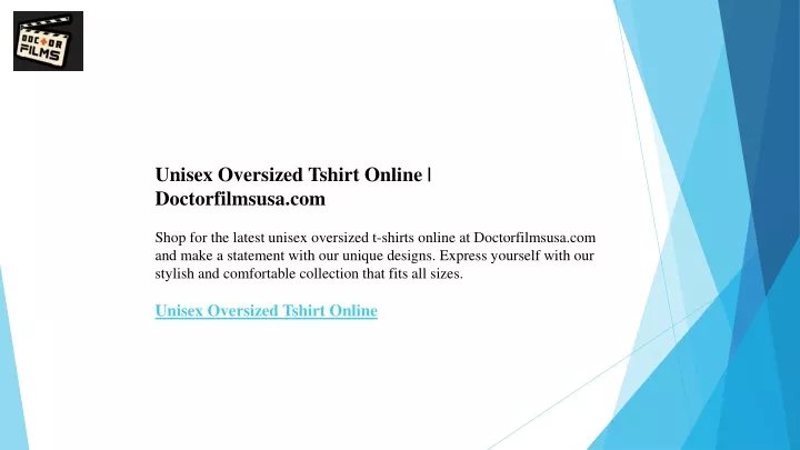 unisex oversized tshirt online doctorfilmsusa