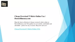 Cheap Oversized T Shirts Online Usa  Doctorfilmsusa.com