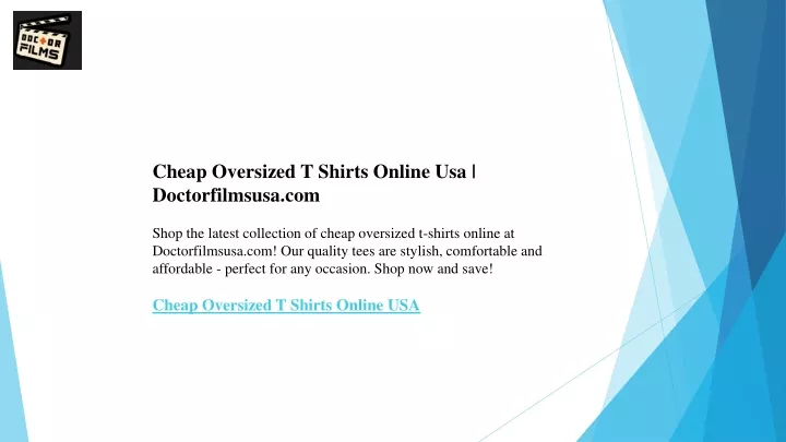 cheap oversized t shirts online