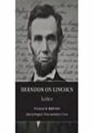 $PDF$/READ/DOWNLOAD Herndon on Lincoln: Letters (The Knox College Lincoln Studies Center)