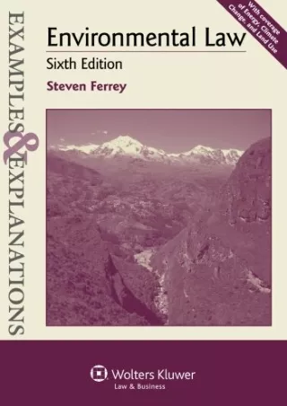 PDF_ Examples & Explanations: Environmental Law, Sixth Edition