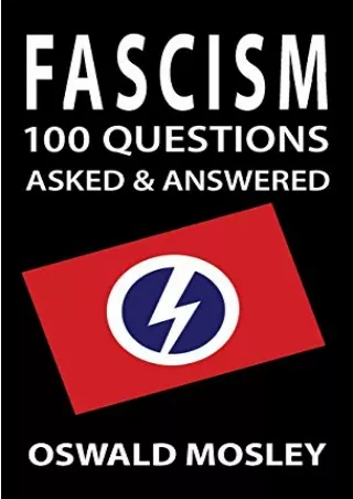 READ [PDF] Fascism: 100 Questions Asked and Answered