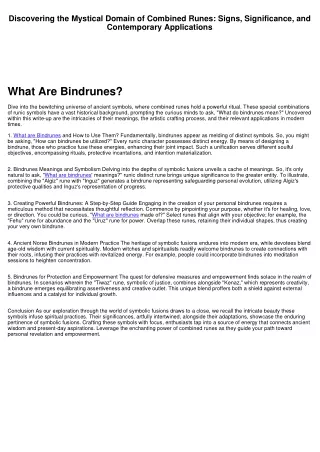 Discovering the Enigmatic World of Bindrunes: Symbols, Importance, and Modern Uses