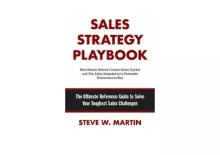 Download PDF Sales Strategy Playbook The Ultimate Reference Guide to Solve Your