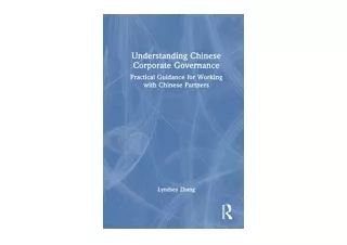 PDF read online Understanding Chinese Corporate Governance Practical Guidance fo