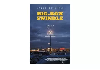 Kindle online PDF Big Box Swindle The True Cost of Mega Retailers and the Fight