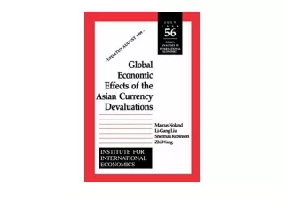 Download PDF Global Economic Effects of the Asian Currency Devaluations Policy A