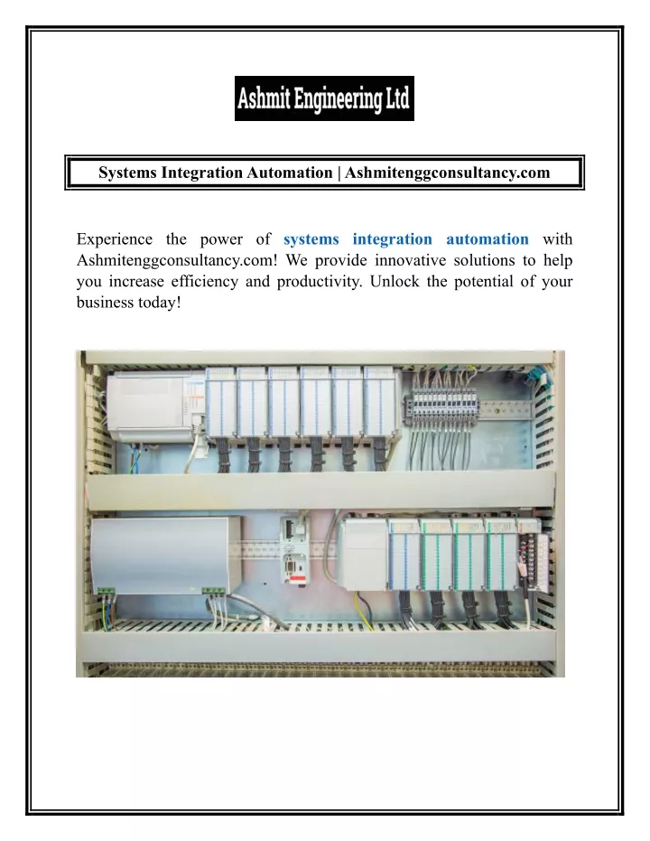 systems integration automation