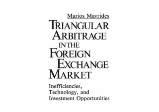 Kindle online PDF Triangular Arbitrage in the Foreign Exchange Market Inefficien