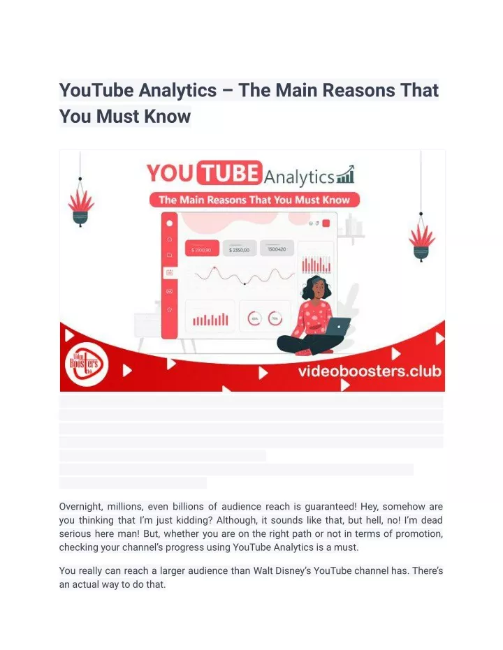 youtube analytics the main reasons that you must