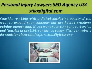 Personal Injury Lawyers SEO Agency USA - stixxdigital.com