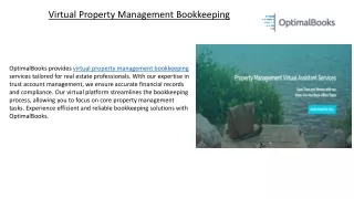 Virtual Property Management Bookkeeping