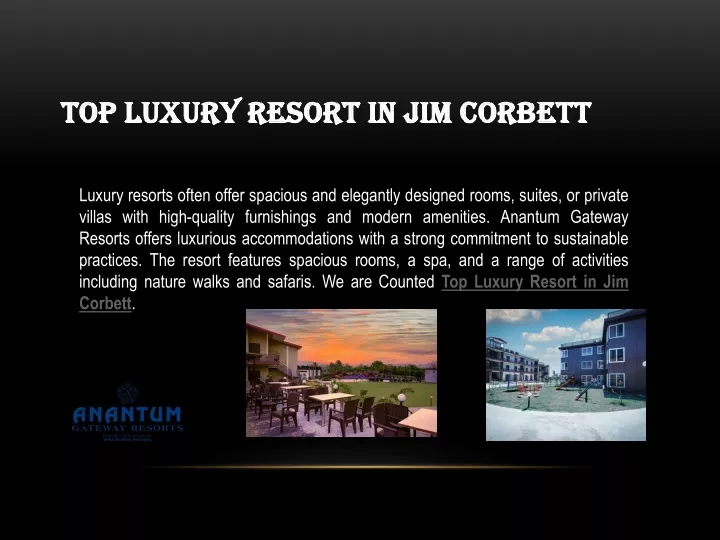 top luxury resort in jim corbett
