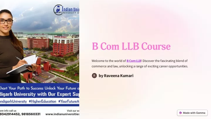 PPT - B Com LLB Course PowerPoint Presentation, Free Download - ID:12481572