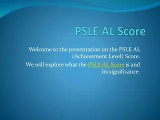 PSLE AL Score