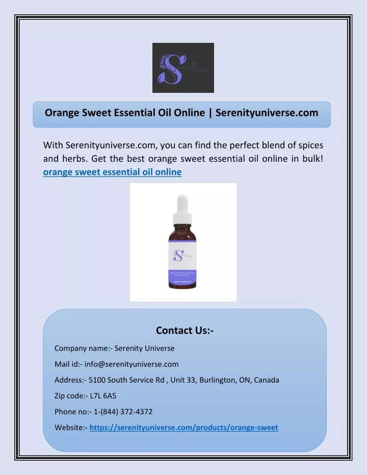 orange sweet essential oil online