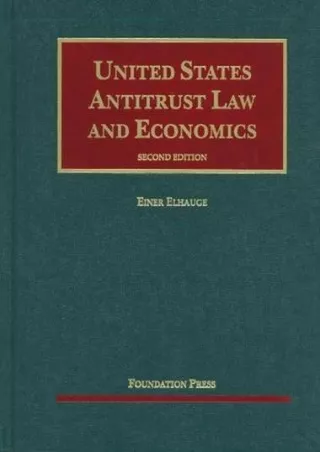 PDF KINDLE DOWNLOAD s United States Antitrust Law and Economics (University Case