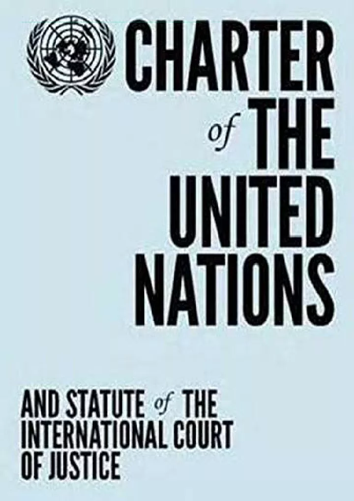 charter of the united nations and statute