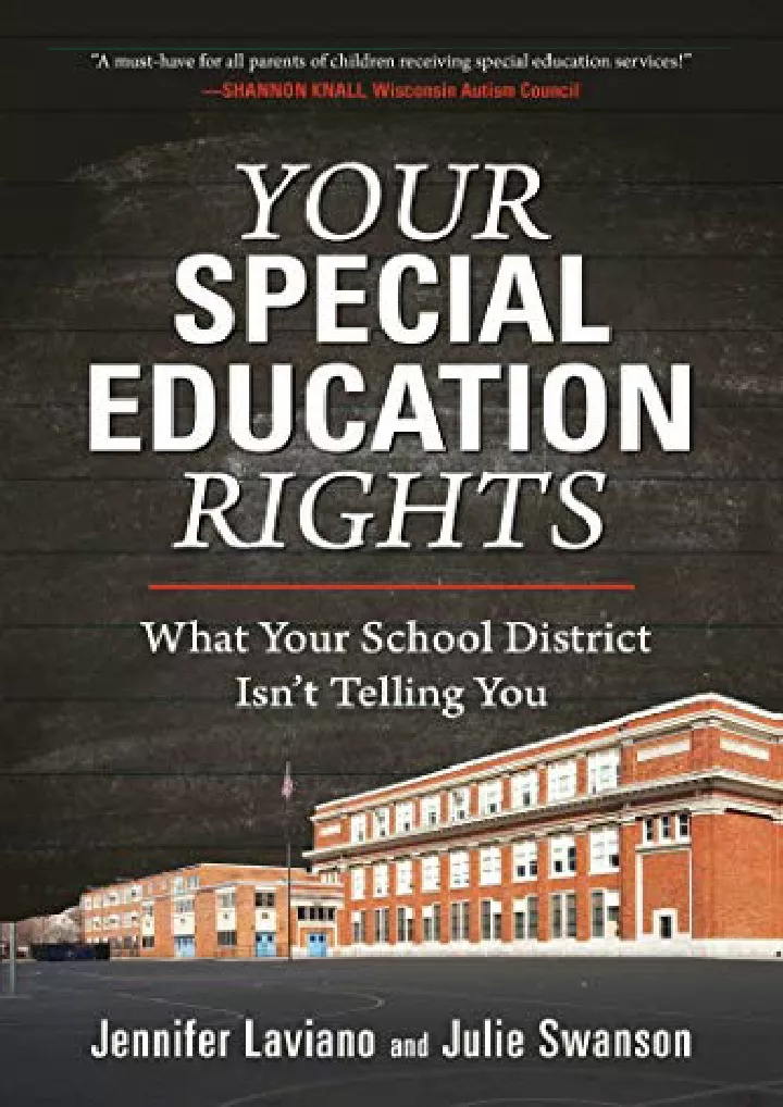 your special education rights what your school