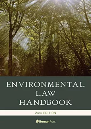 DOWNLOAD [PDF] Environmental Law Handbook download