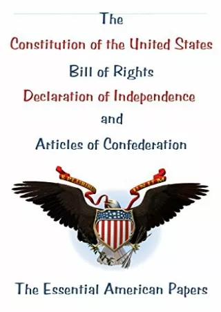(PDF/DOWNLOAD) The Constitution of the United States, Bill of Rights, Declaratio