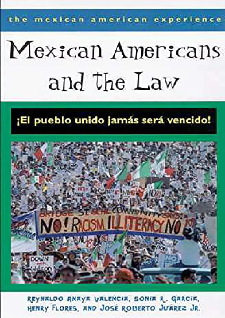 mexican americans and the law el pueblo unido