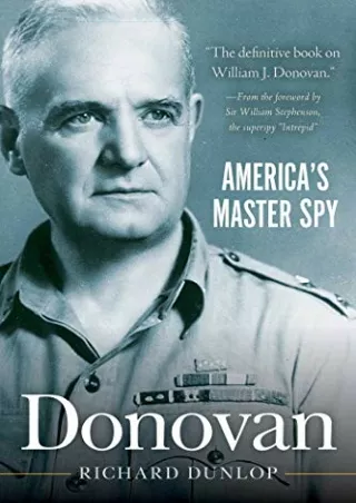 EPUB DOWNLOAD Donovan: America's Master Spy ebooks