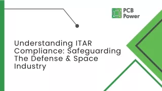 Understanding ITAR Compliance Safeguarding The Defense & Space Industry