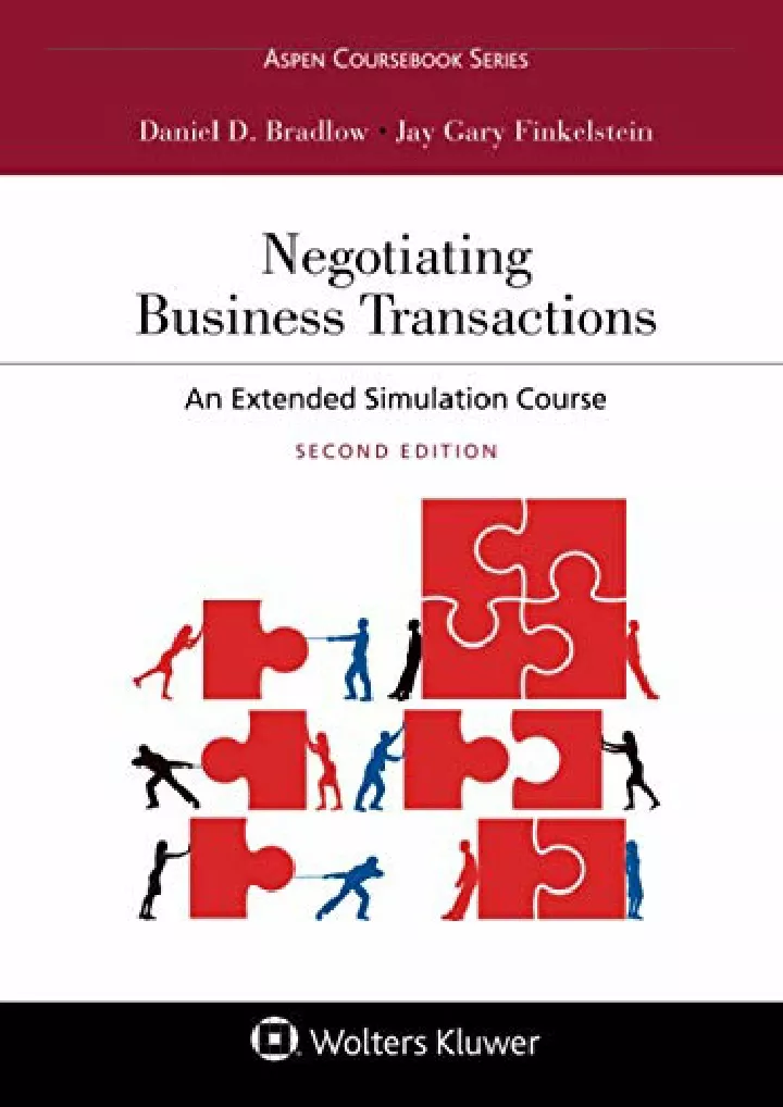 negotiating business transactions an extended