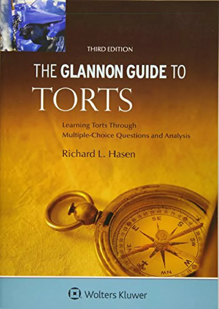 glannon guide to torts learning torts through
