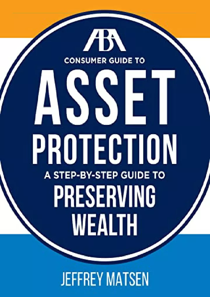 aba consumer guide to asset protection a step