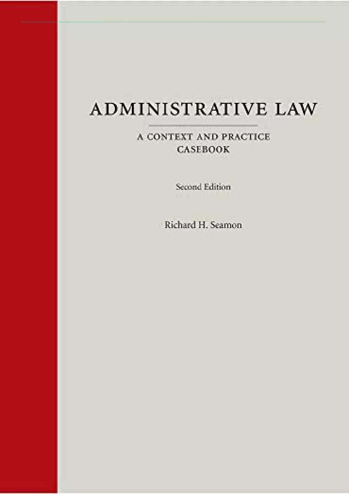 administrative law a context and practice
