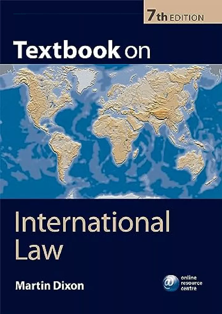 textbook on international law seventh edition