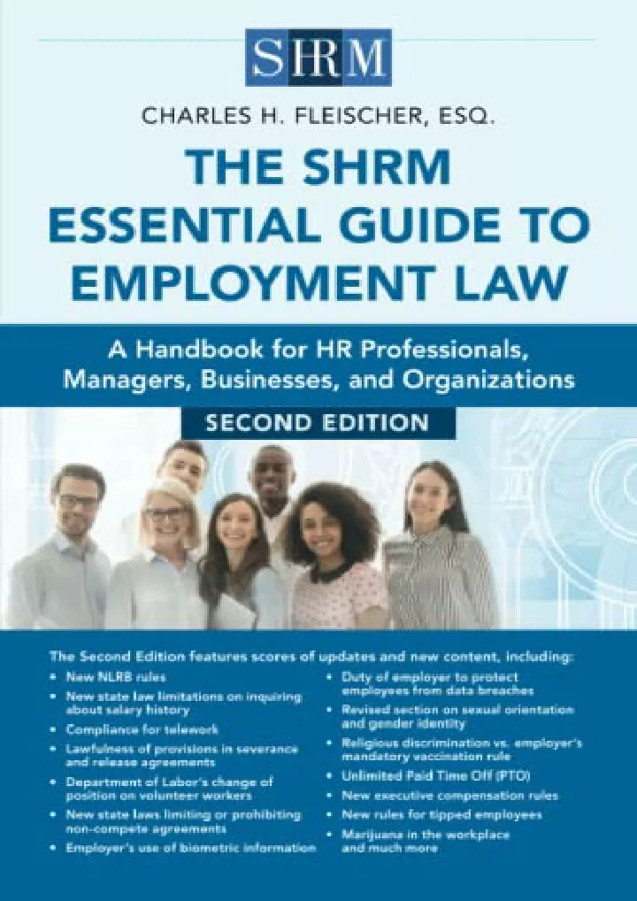 the shrm essential guide to employment law second