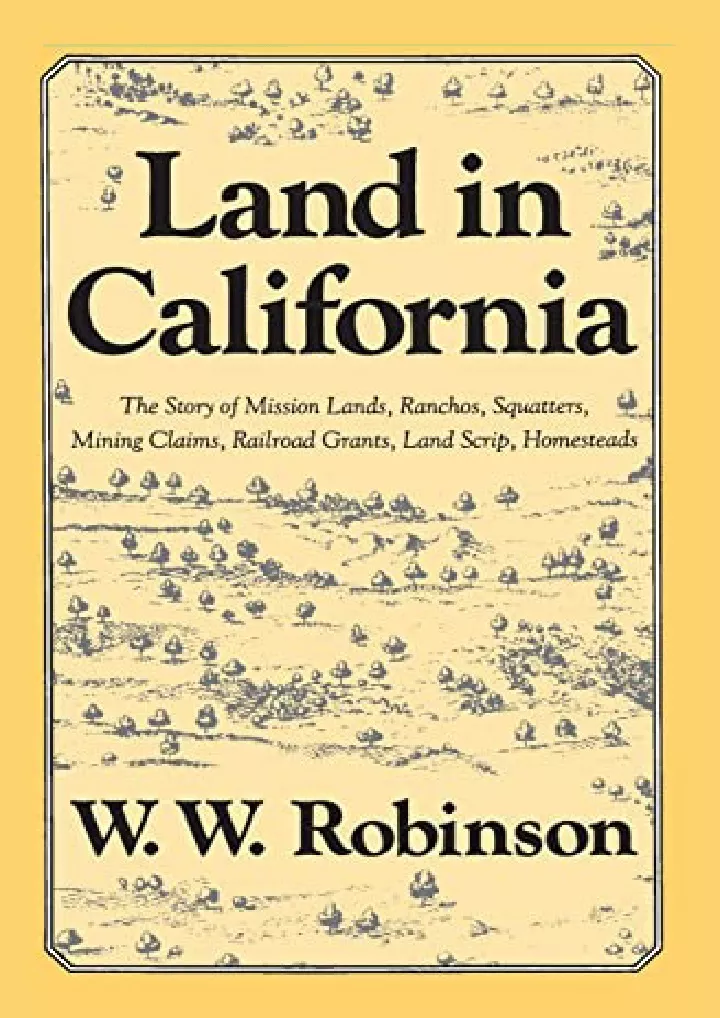 land in california the story of mission lands