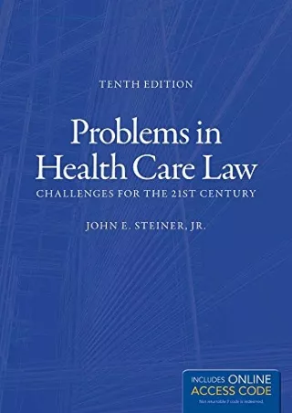 PDF Problems in Health Care Law: Challenges for the 21st Century free