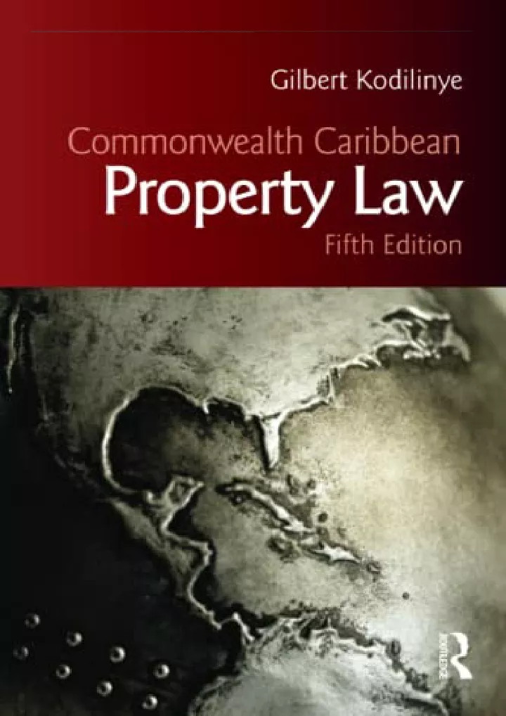 commonwealth caribbean property law commonwealth