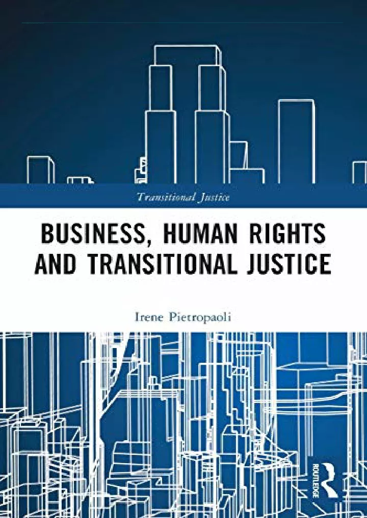 business human rights and transitional justice