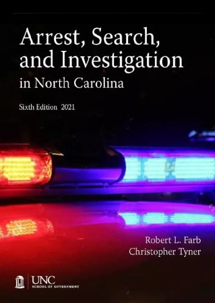 arrest search and investigation in north carolina