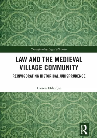 [PDF] READ Free Law and the Medieval Village Community: Reinvigorating Historica