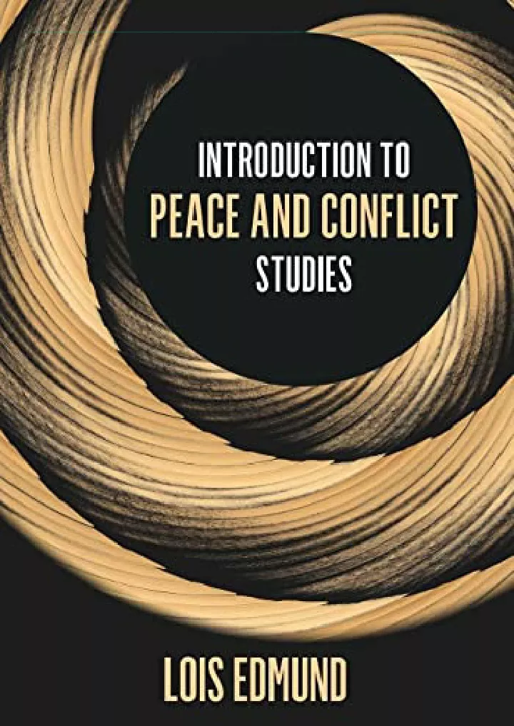 introduction to peace and conflict studies volume