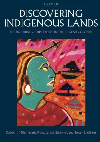 READ [PDF] Discovering Indigenous Lands: The Doctrine of Discovery in the Englis