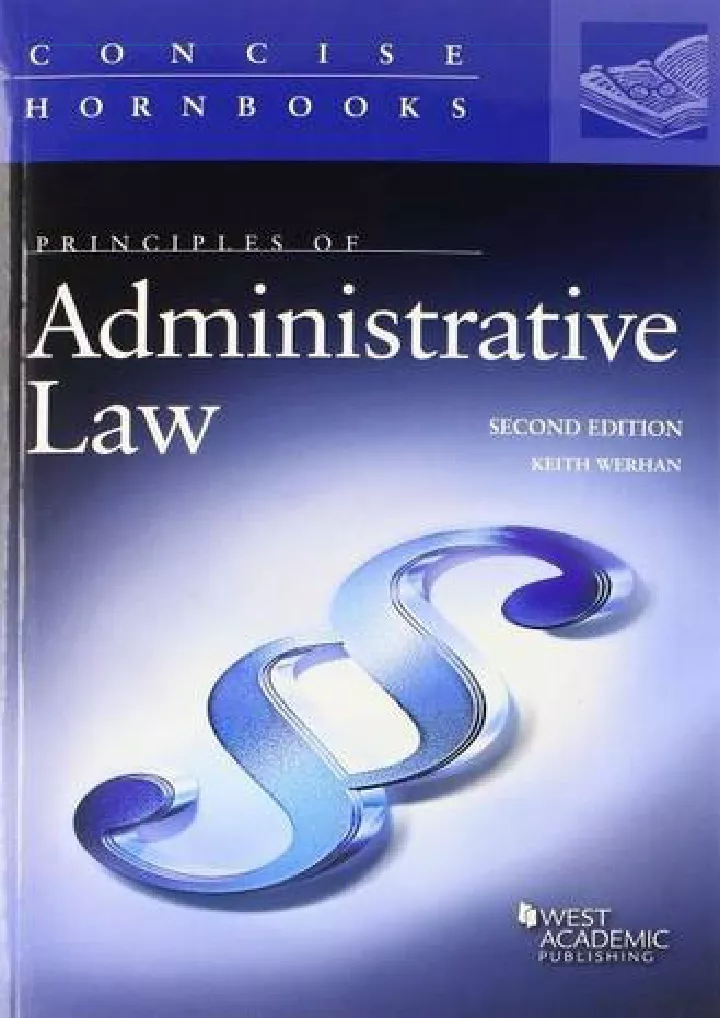 principles of administrative law concise hornbook