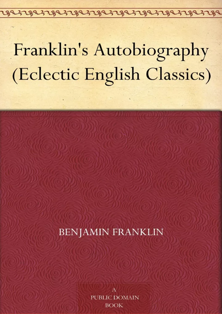 franklin s autobiography eclectic english