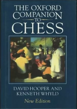 Epub The Oxford Companion to Chess, Second Edition