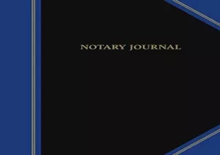 PDF Notary Journal: Public Record Log Book 8.5' X 11', 105 Pages with 315 Entrie