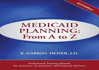 PDF Medicaid Planning: A to Z (2019 ed.) Free