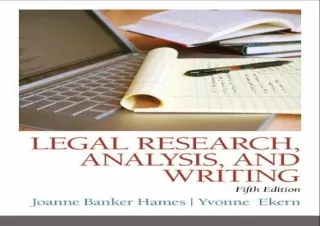PDF Legal Research, Analysis, and Writing (5th Edition) Free