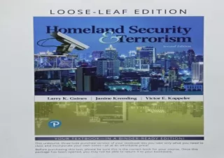 Download Homeland Security and Terrorism Kindle