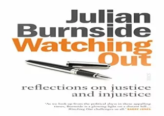 (PDF) Watching Out: reflections on justice and injustice Kindle